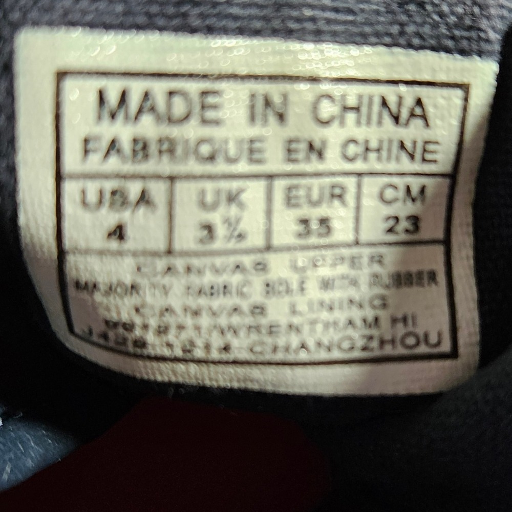 Polo Ralph Lauren Kids High Top Sneakers American Flag Canvas Shoes Size 4 - Picture 11 of 11